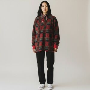 Vintage 90’e Fleece Pullover Sweatshirt​